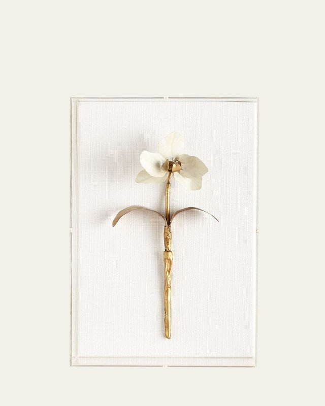 Original Gilded Orchid 1 Study on Linen